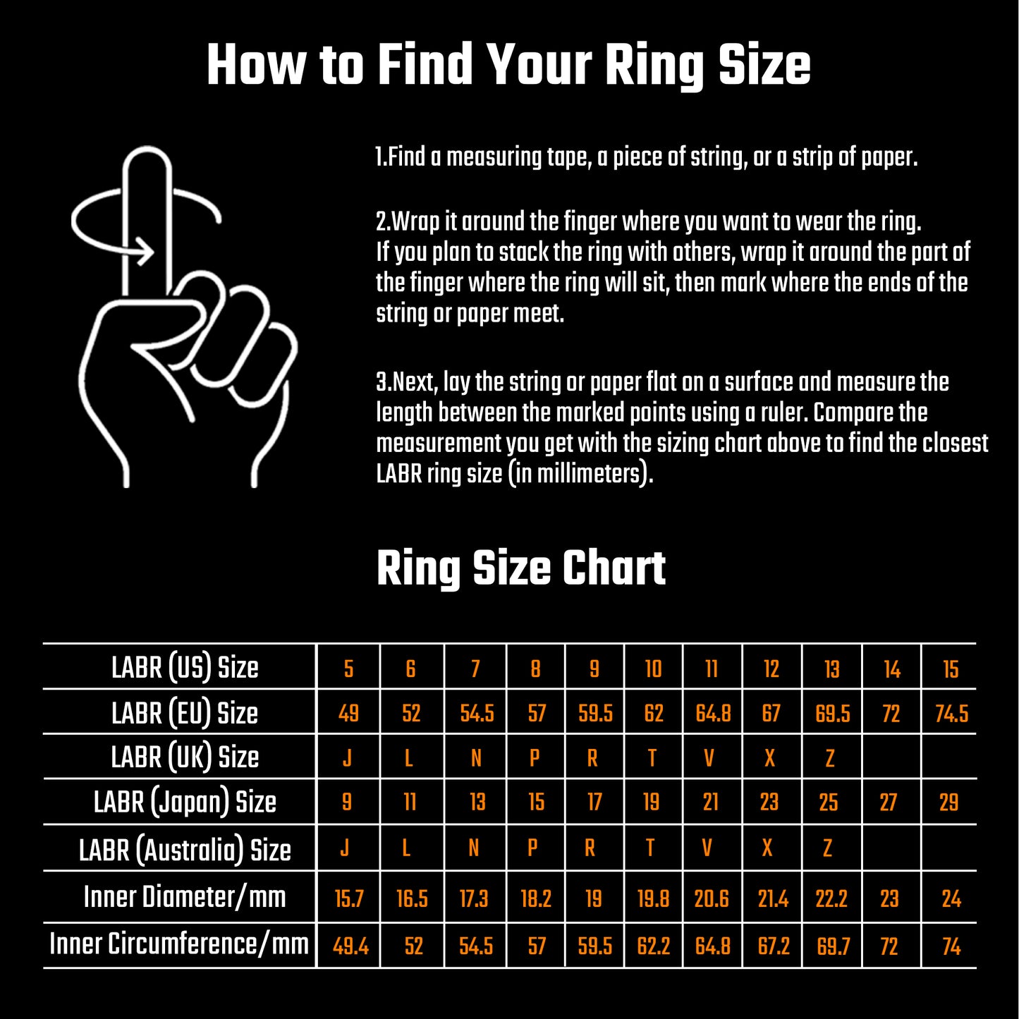 LABR Viking Letter Ring