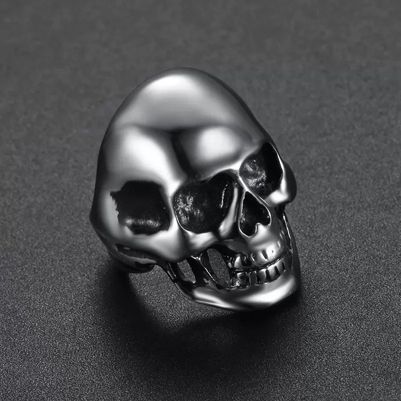 LABR Titanium Steel Heavy Skull Ring