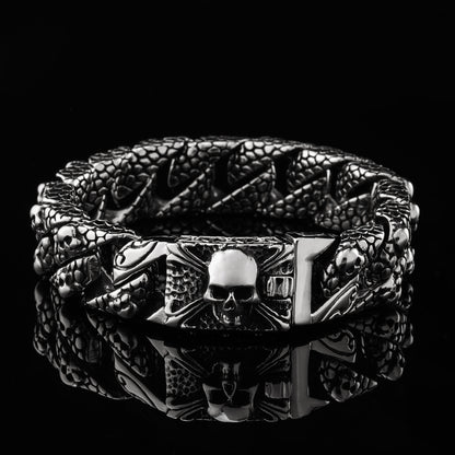LABR Skull Link Chain Titanium Steel Bracelet