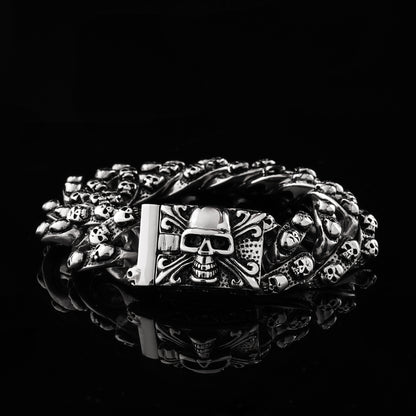 LABR Skull Link Chain Titanium Steel Bracelet