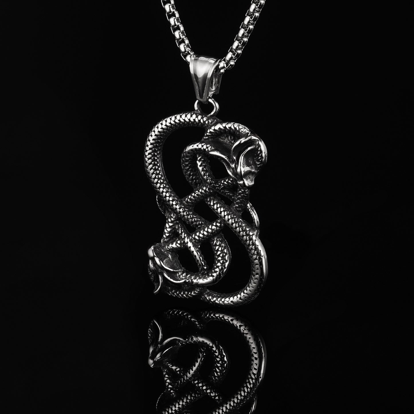 LABR Viking Loki Snake Necklace