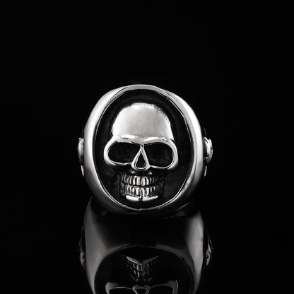 LABR Titanium Steel Skull Ring