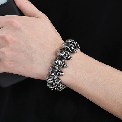 LABR Cycolinks Multi Skull Bracelet