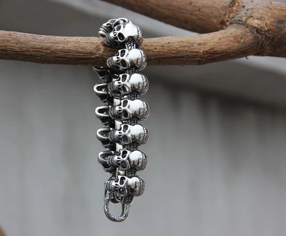 LABR Cycolinks Multi Skull Bracelet