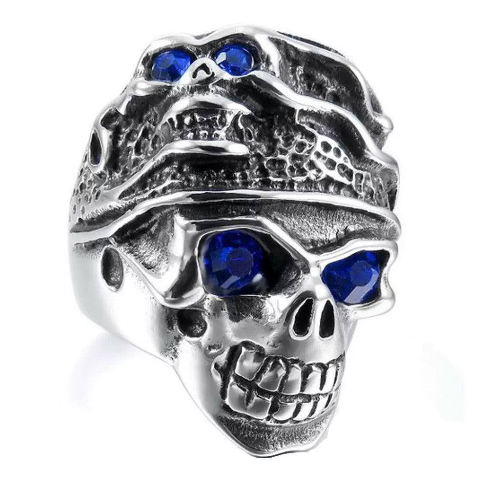 LABR Punk Outlaw Biker Skull Ring