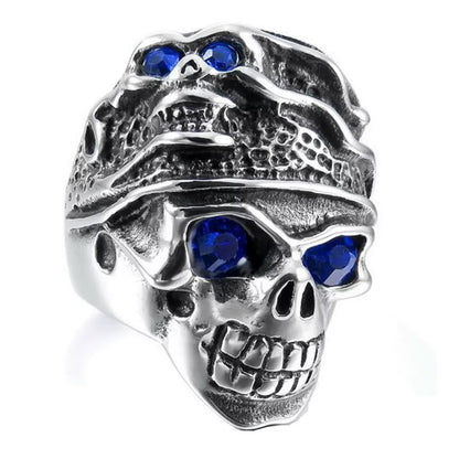 LABR Punk Outlaw Biker Skull Ring