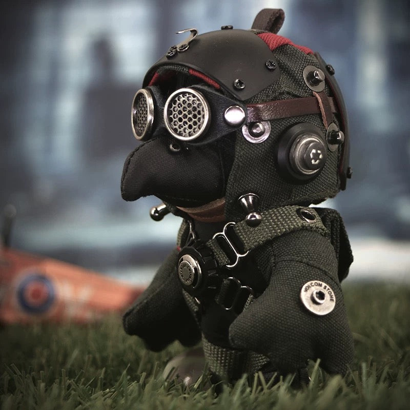 Steampunk Little Clumsy Bird – Plush Charm